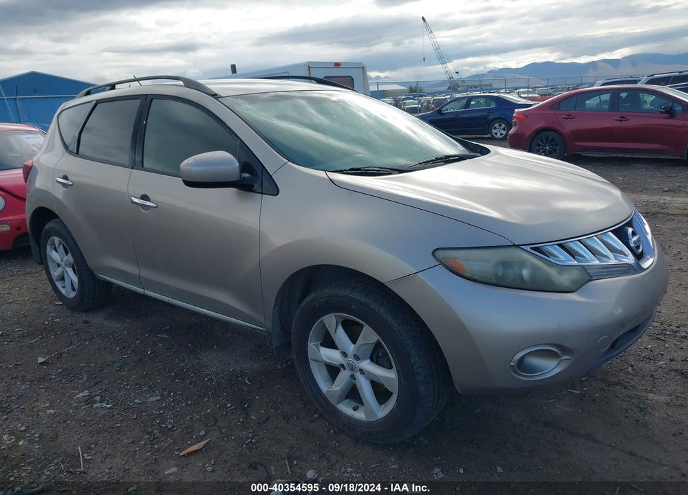 2009 NISSAN MURANO S VIN: JN8AZ18U79W025340