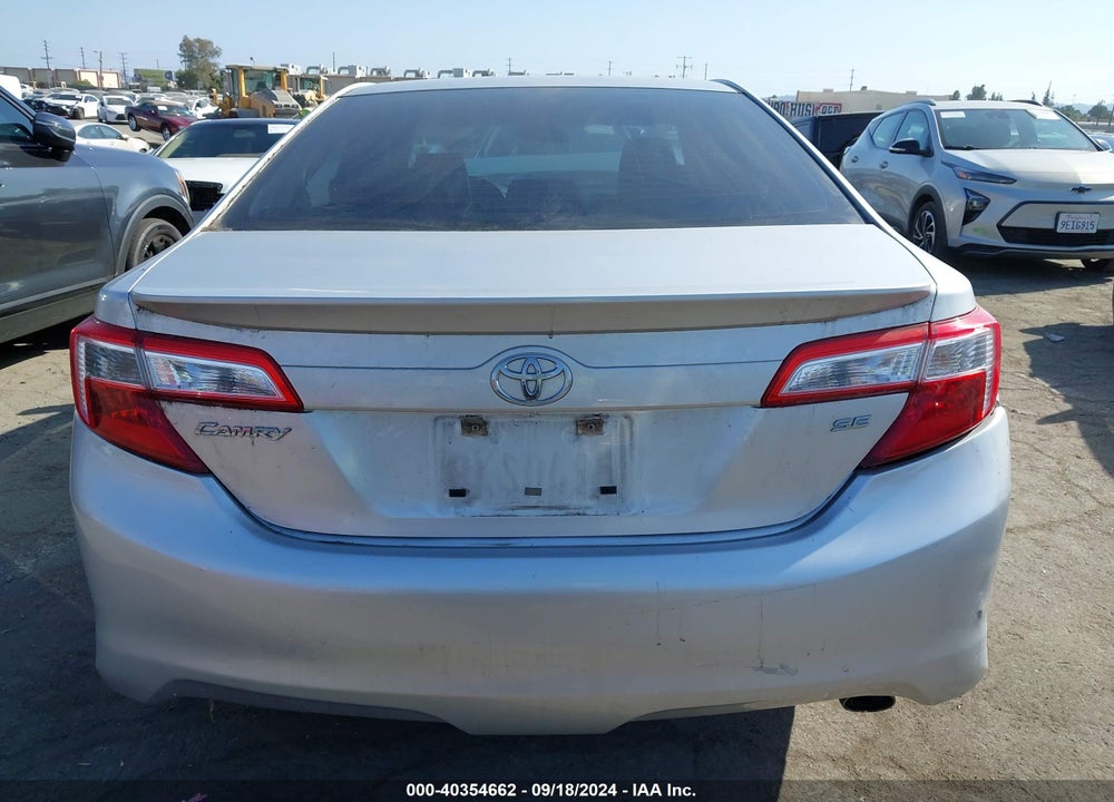 2012 TOYOTA CAMRY SE VIN: 4T1BF1FK6CU165016