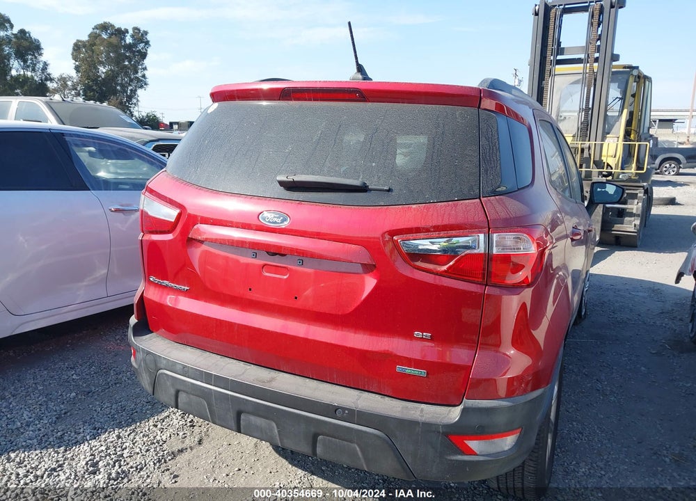 2018 FORD ECOSPORT SE VIN: MAJ3P1TE1JC172226