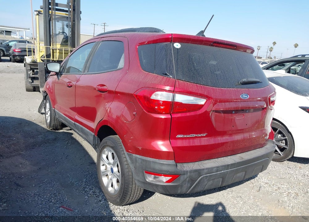 2018 FORD ECOSPORT SE VIN: MAJ3P1TE1JC172226