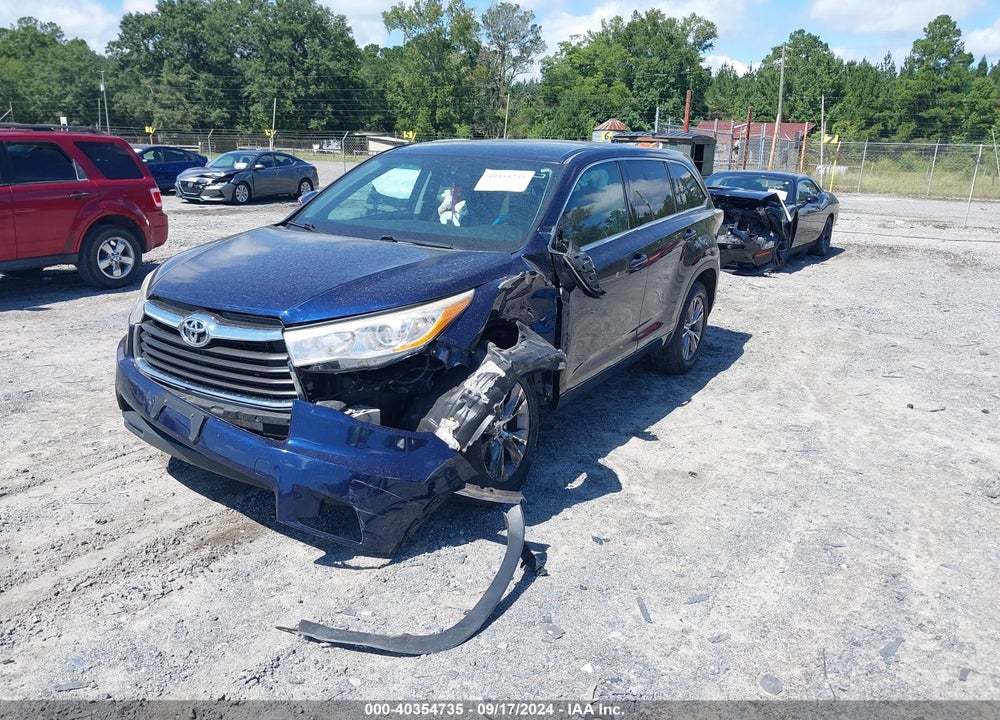 2014 TOYOTA HIGHLANDER LE PLUS V6 VIN: 5TDZKRFH6ES007283