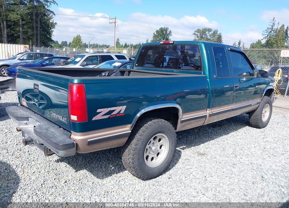 1998 CHEVROLET K1500 FLEETSIDE/SILVERADO FLEETSIDE/SPORTSIDE VIN: 2GCEK19RXW1224297