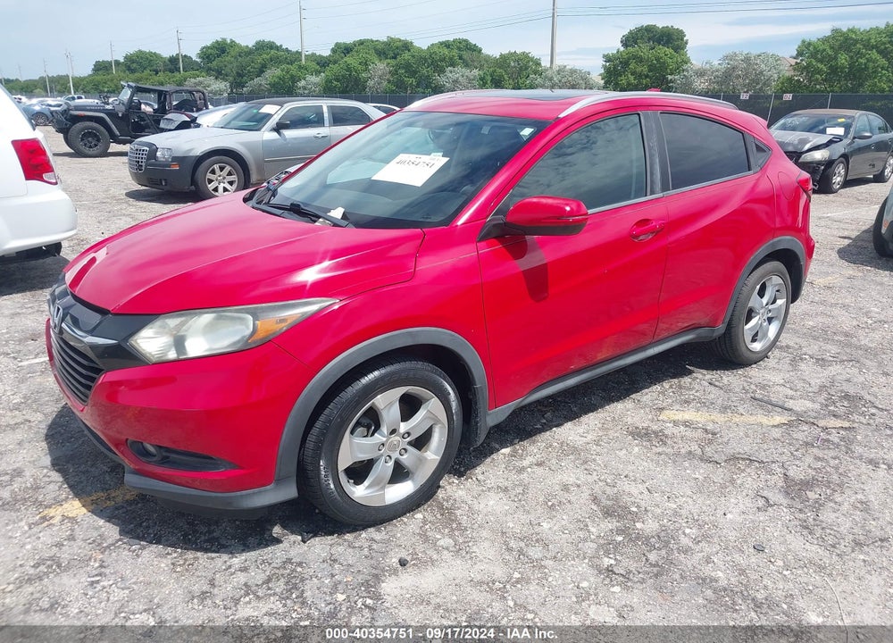 2016 HONDA HR-V EX-L VIN: 3CZRU5H75GM738856
