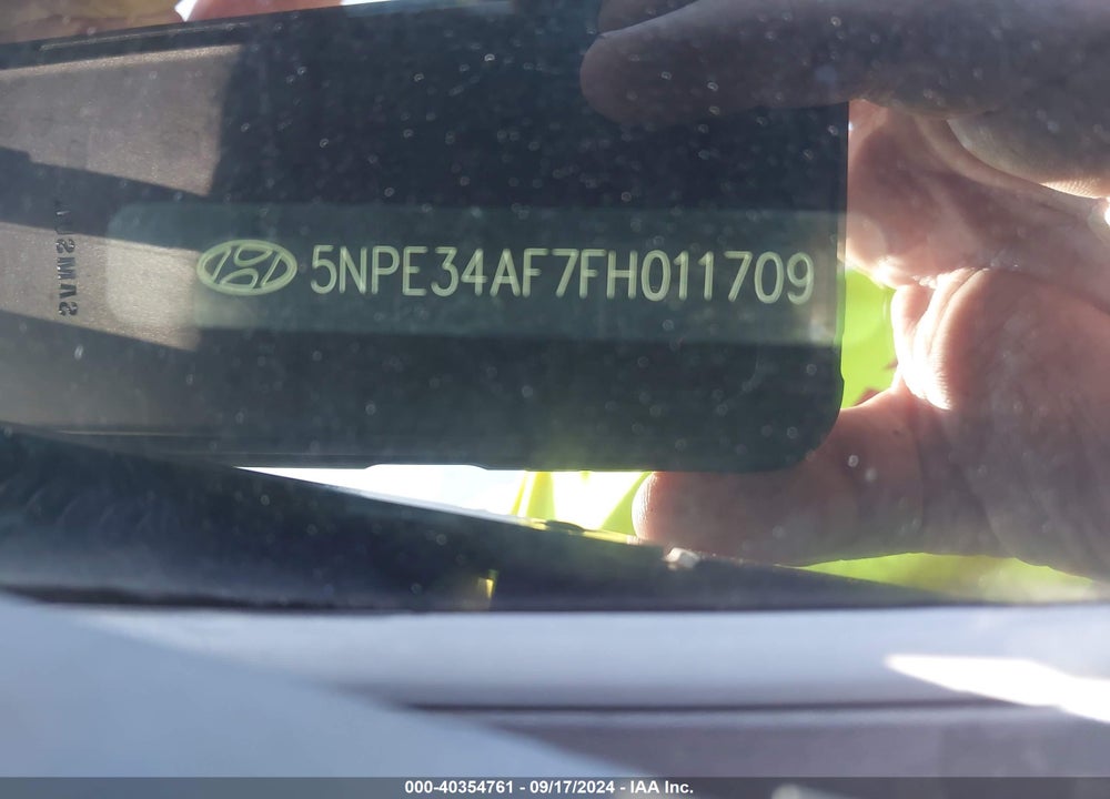 2015 HYUNDAI SONATA LIMITED VIN: 5NPE34AF7FH011709
