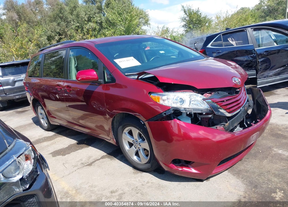 2015 TOYOTA SIENNA LE 8 PASSENGER VIN: 5TDKK3DC7FS640253