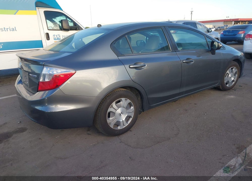 2012 HONDA CIVIC HYBRID VIN: JHMFB4F30CS002335