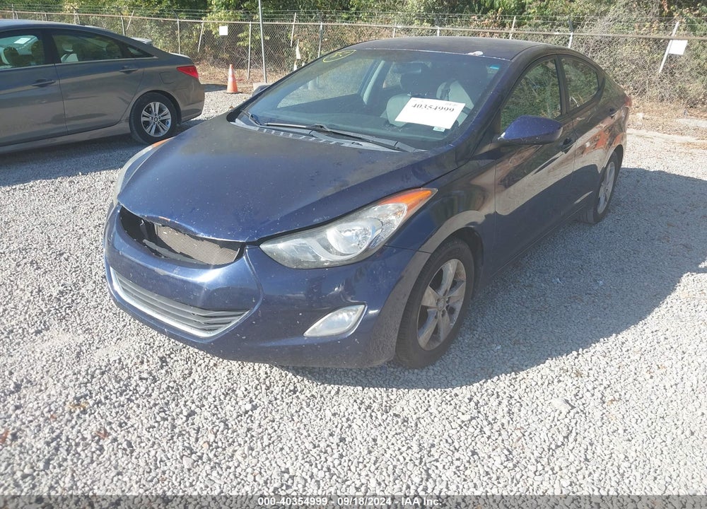 2012 HYUNDAI ELANTRA GLS VIN: 5NPDH4AE5CH106334