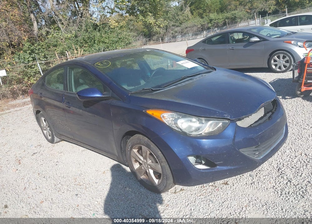 2012 HYUNDAI ELANTRA GLS VIN: 5NPDH4AE5CH106334