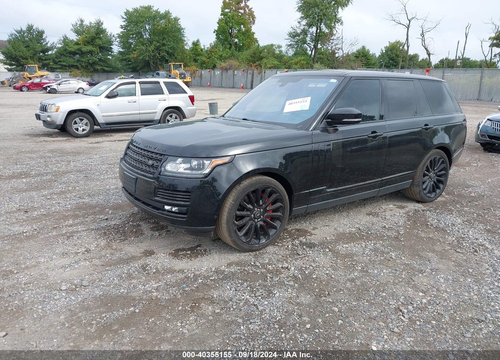 2016 LAND ROVER RANGE ROVER 5.0L V8 SUPERCHARGED VIN: SALGS2EF6GA307106