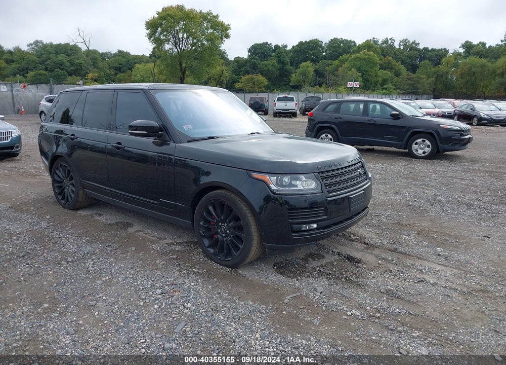 2016 LAND ROVER RANGE ROVER 5.0L V8 SUPERCHARGED VIN: SALGS2EF6GA307106