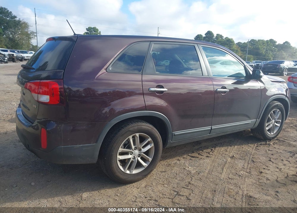 2015 KIA SORENTO LX VIN: 5XYKT3A63FG613995