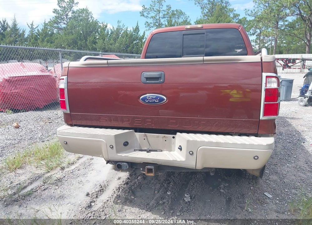 2008 FORD F-350 KING RANCH VIN: 1FTWW31R58EC23642