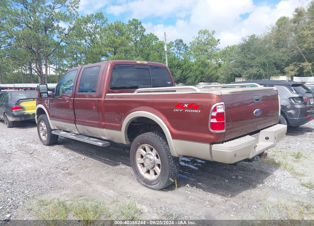 2008 FORD F-350 KING RANCH VIN: 1FTWW31R58EC23642