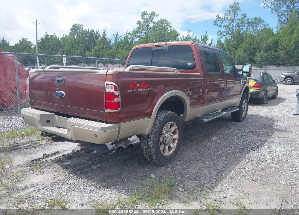 2008 FORD F-350 KING RANCH VIN: 1FTWW31R58EC23642