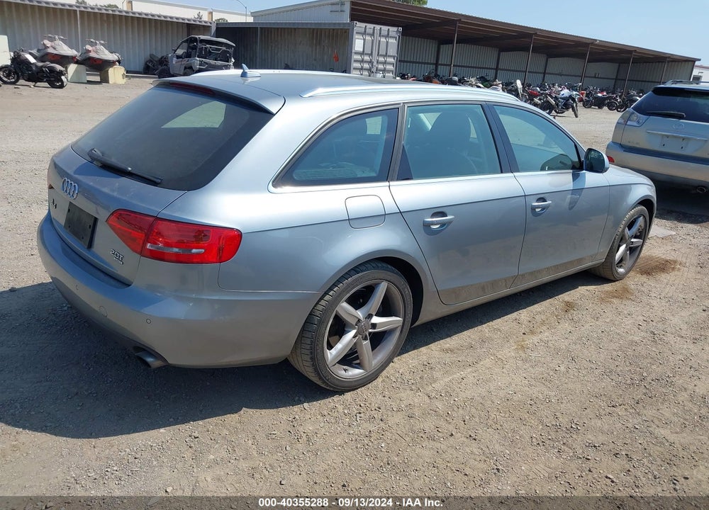 2009 AUDI A4 2.0T AVANT VIN: WAUXF78KX9A127659