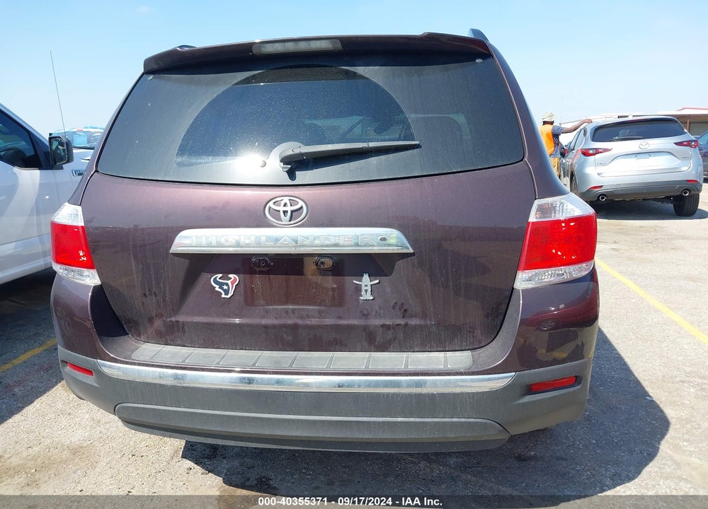 2012 TOYOTA HIGHLANDER SE V6 VIN: 5TDZK3EH7CS065415