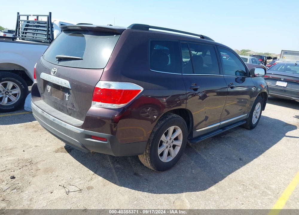 2012 TOYOTA HIGHLANDER SE V6 VIN: 5TDZK3EH7CS065415