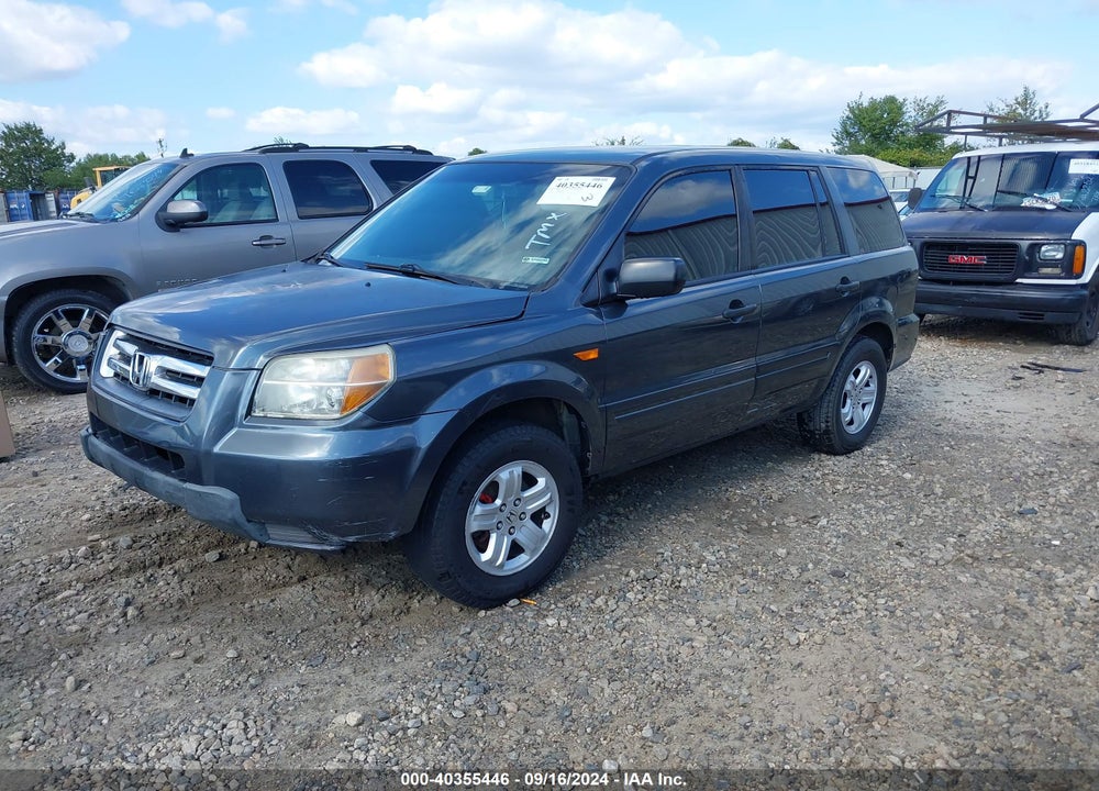 2006 HONDA PILOT LX VIN: 2HKYF18196H554069