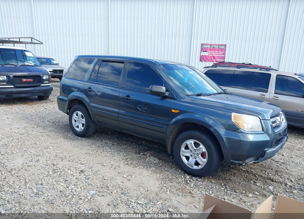 2006 HONDA PILOT LX VIN: 2HKYF18196H554069