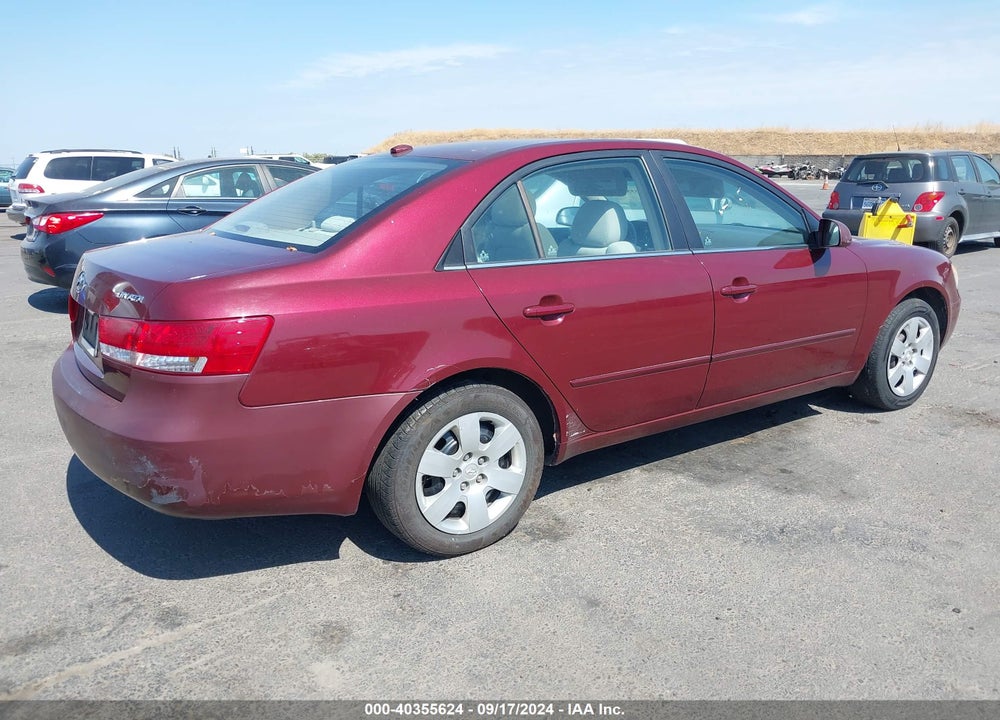 2008 HYUNDAI SONATA GLS VIN: 5NPET46C08H350846
