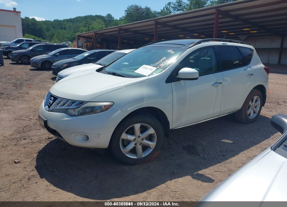 2010 NISSAN MURANO SL VIN: JN8AZ1MU2AW016376