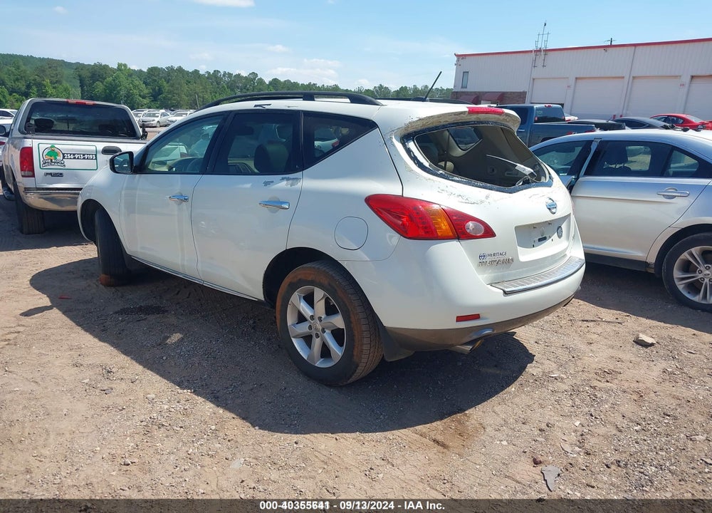 2010 NISSAN MURANO SL VIN: JN8AZ1MU2AW016376