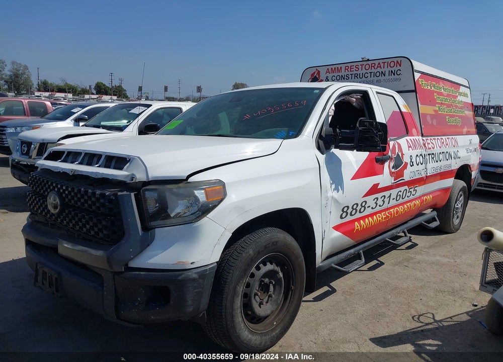 2019 TOYOTA TUNDRA SR 5.7L V8 VIN: 5TFTY5F17KX010456