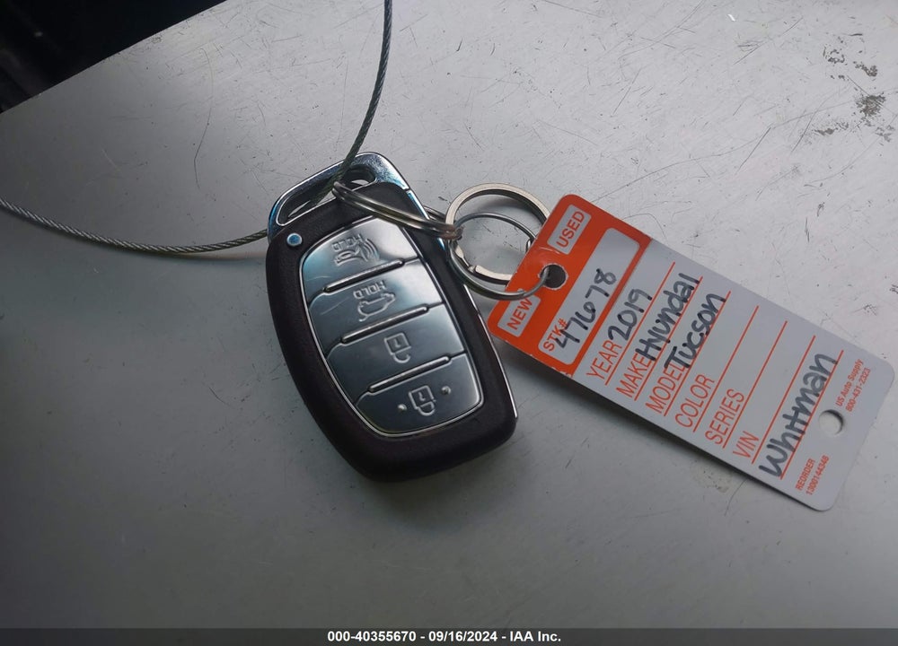 2019 HYUNDAI TUCSON SEL VIN: KM8J3CAL0KU982755