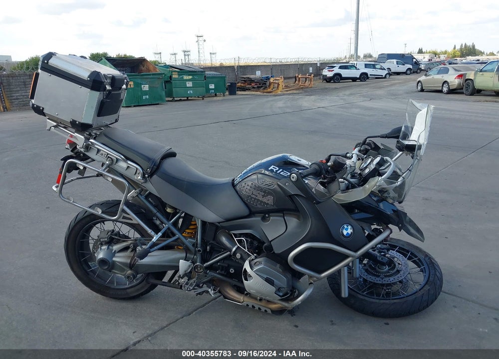 2012 BMW R1200 GS ADVENTURE VIN: WB1048002CZX67381