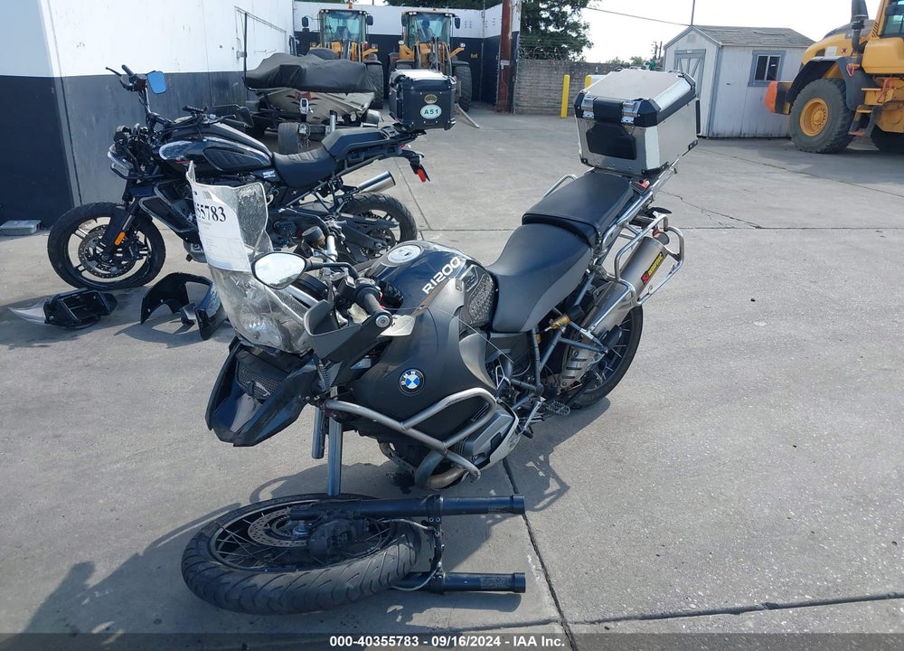2012 BMW R1200 GS ADVENTURE VIN: WB1048002CZX67381