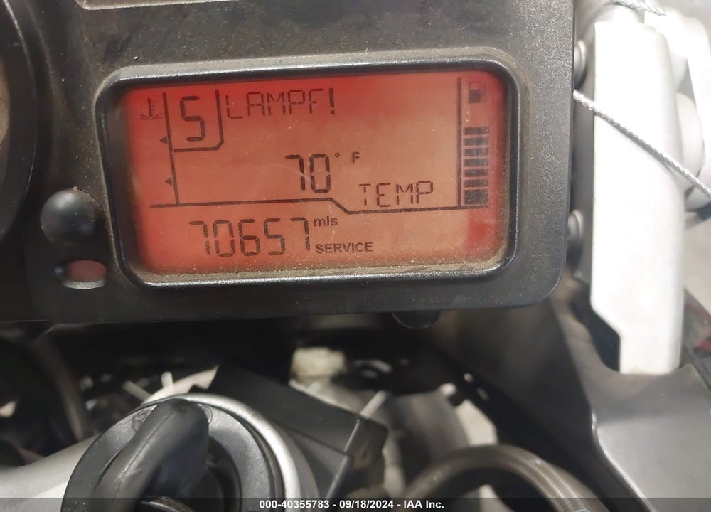 2012 BMW R1200 GS ADVENTURE VIN: WB1048002CZX67381
