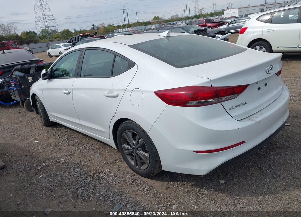 2018 HYUNDAI ELANTRA SEL VIN: 5NPD84LF5JH291777