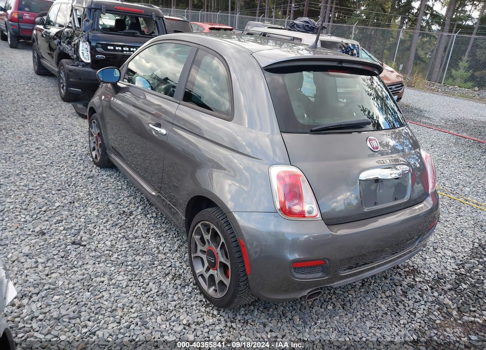 2013 FIAT 500 SPORT VIN: 3C3CFFBR0DT633265