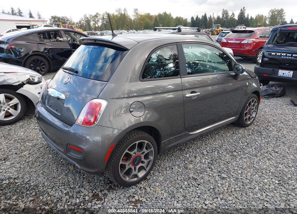 2013 FIAT 500 SPORT VIN: 3C3CFFBR0DT633265