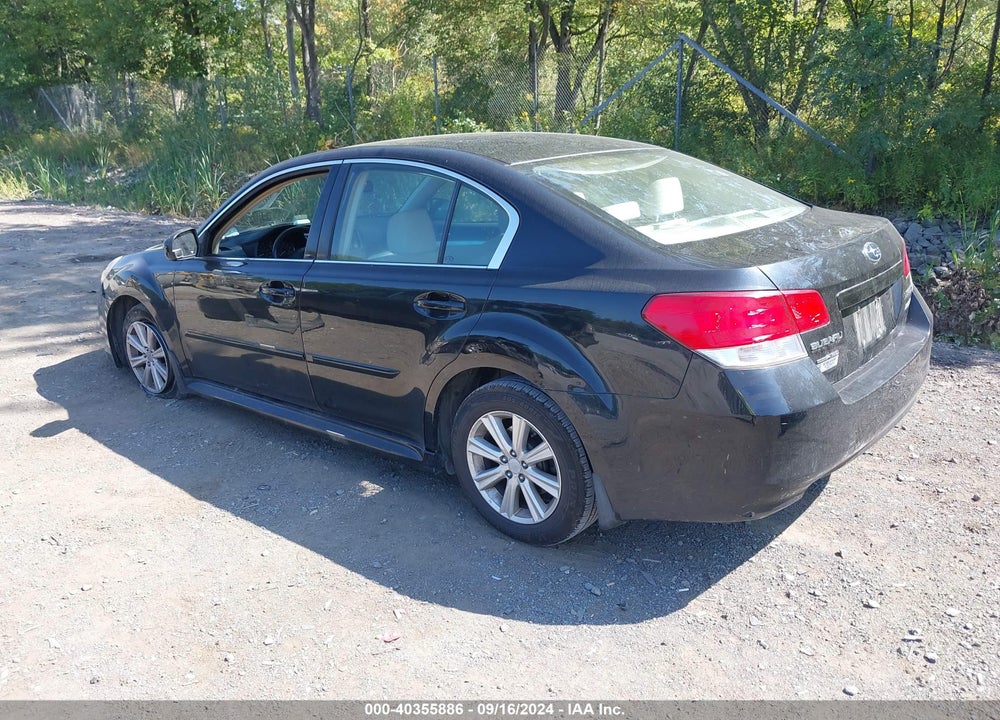 2012 SUBARU LEGACY 2.5I PREMIUM VIN: 4S3BMBC61C3009317