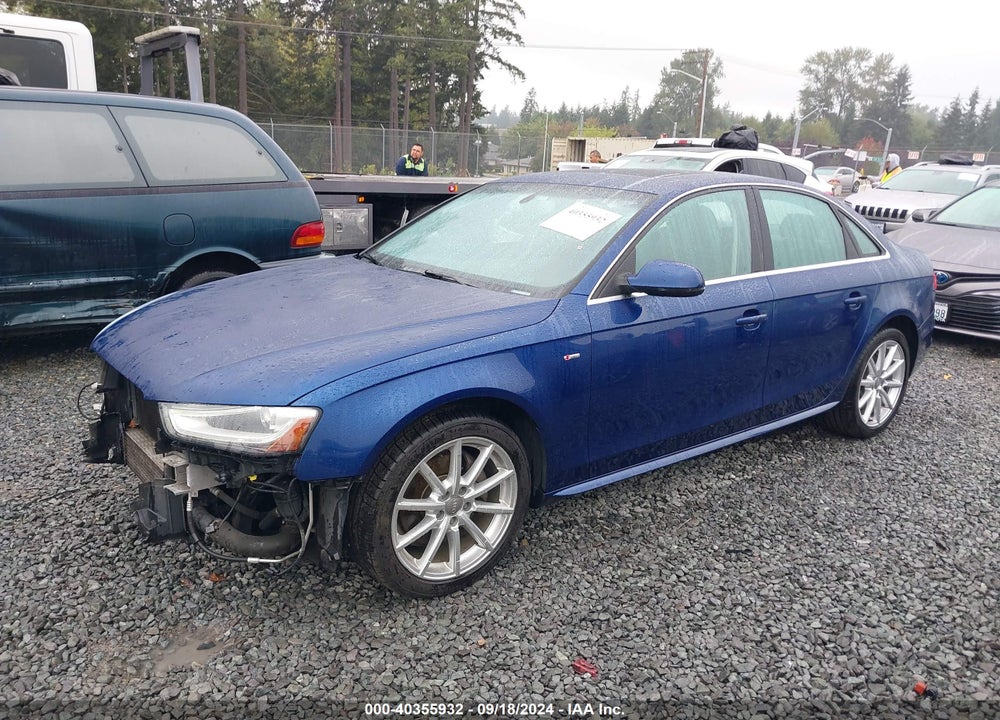 2014 AUDI A4 2.0T PREMIUM VIN: WAUHFAFLXEA004368