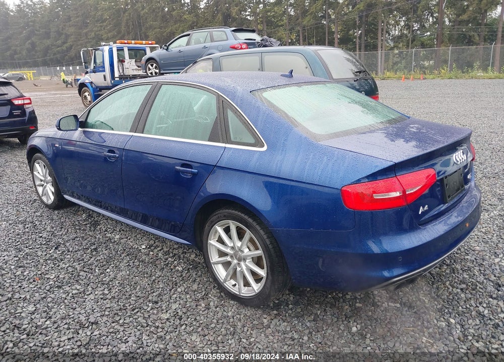 2014 AUDI A4 2.0T PREMIUM VIN: WAUHFAFLXEA004368