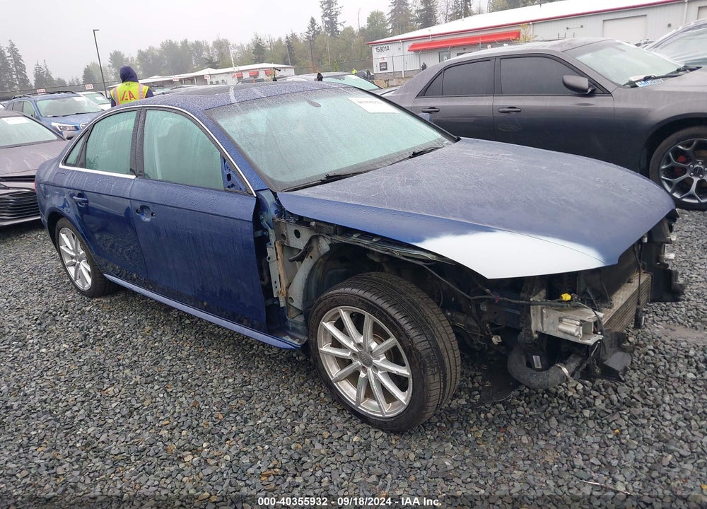 2014 AUDI A4 2.0T PREMIUM VIN: WAUHFAFLXEA004368