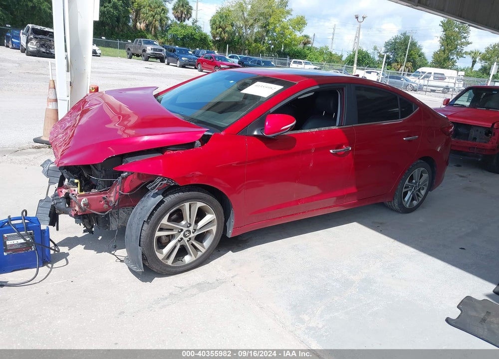 2017 HYUNDAI ELANTRA LIMITED VIN: KMHD84LF7HU339355