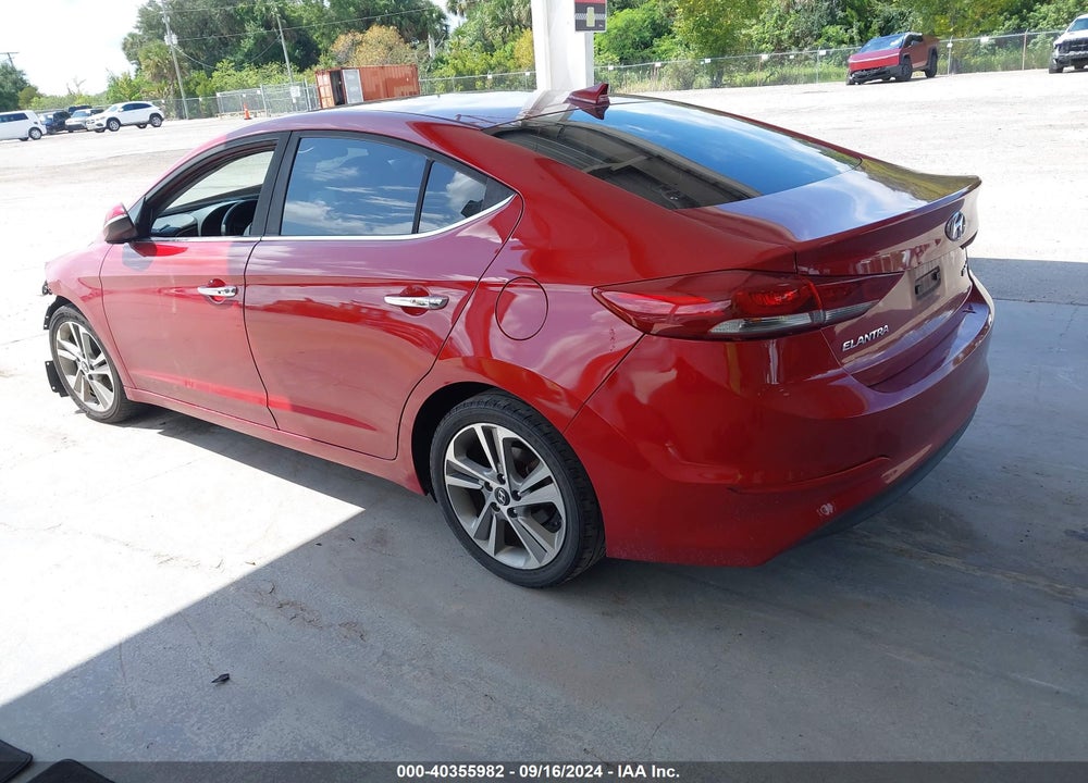 2017 HYUNDAI ELANTRA LIMITED VIN: KMHD84LF7HU339355