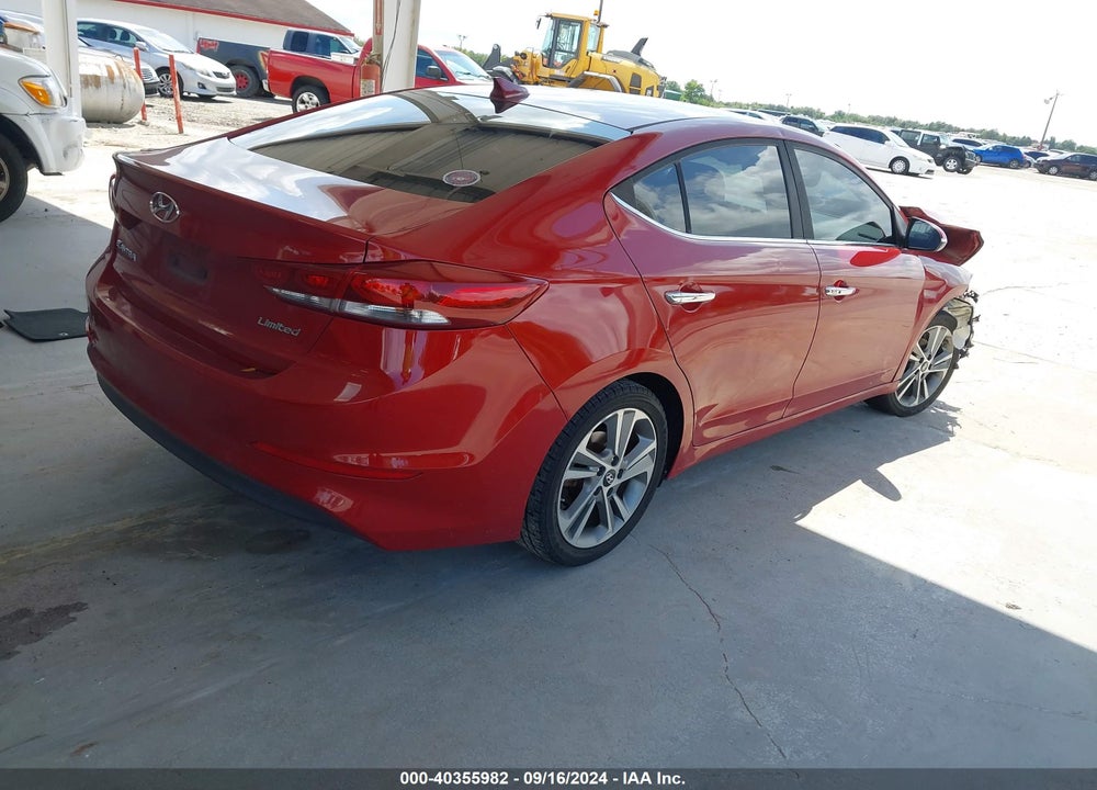 2017 HYUNDAI ELANTRA LIMITED VIN: KMHD84LF7HU339355
