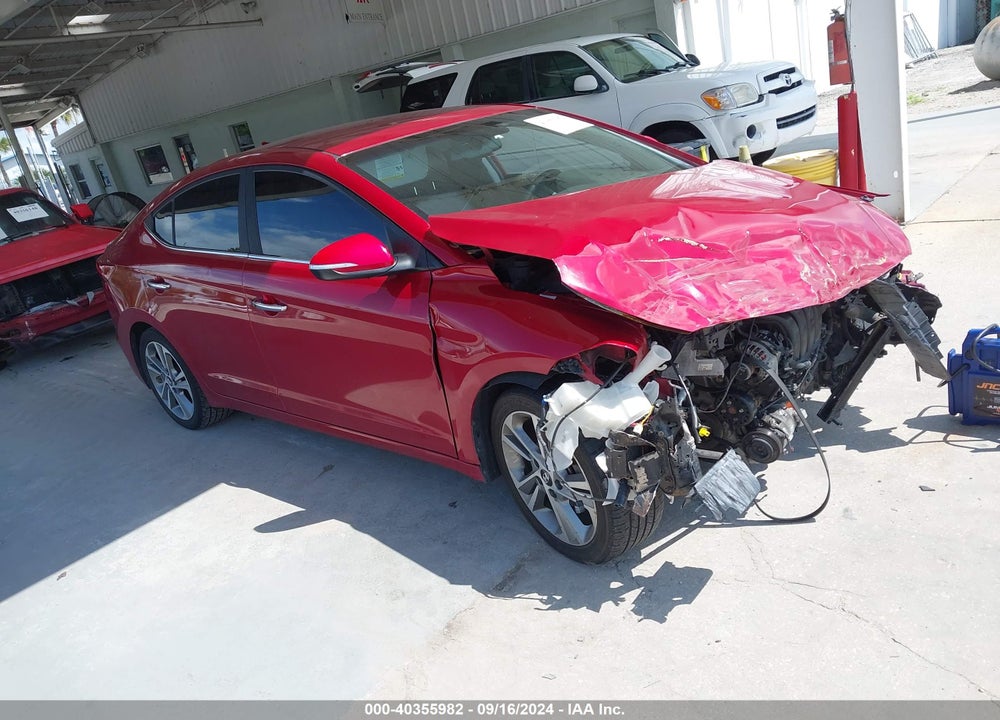 2017 HYUNDAI ELANTRA LIMITED VIN: KMHD84LF7HU339355