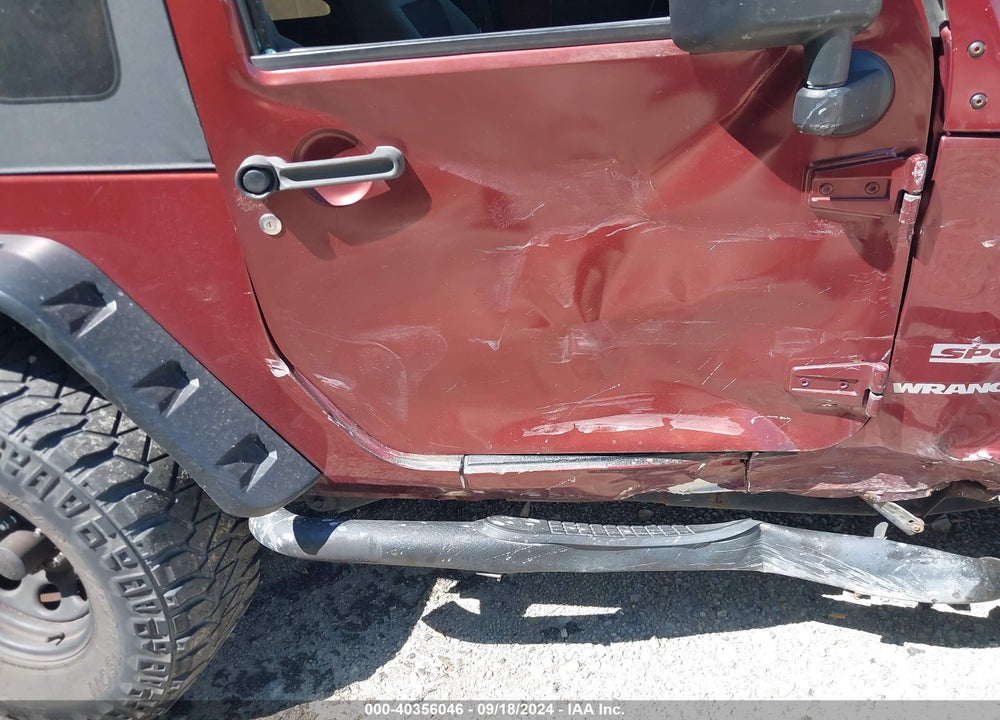 2010 JEEP WRANGLER SPORT VIN: 1J4AA2D1XAL155813