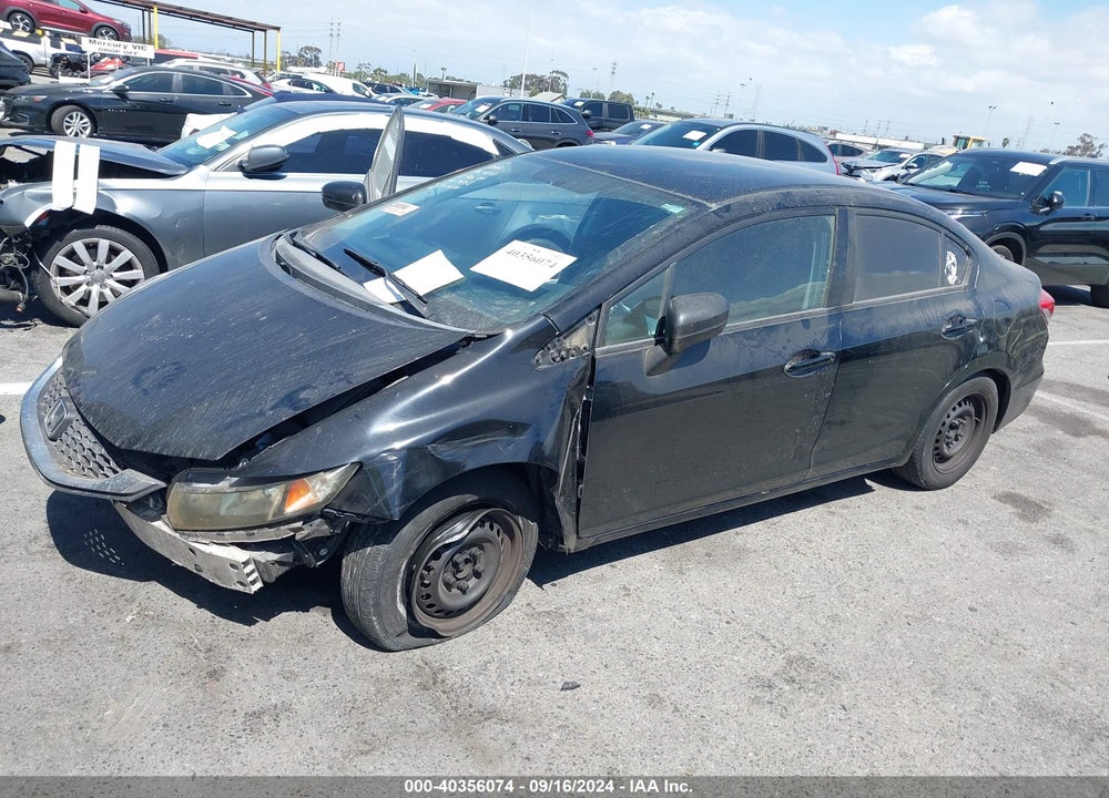 2014 HONDA CIVIC LX VIN: 19XFB2F55EE227458
