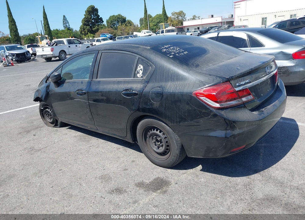2014 HONDA CIVIC LX VIN: 19XFB2F55EE227458