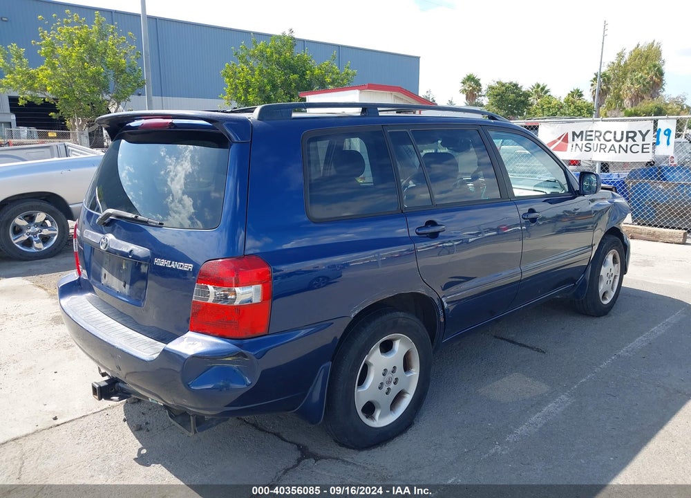 2005 TOYOTA HIGHLANDER LIMITED V6 VIN: JTEDP21A050073677