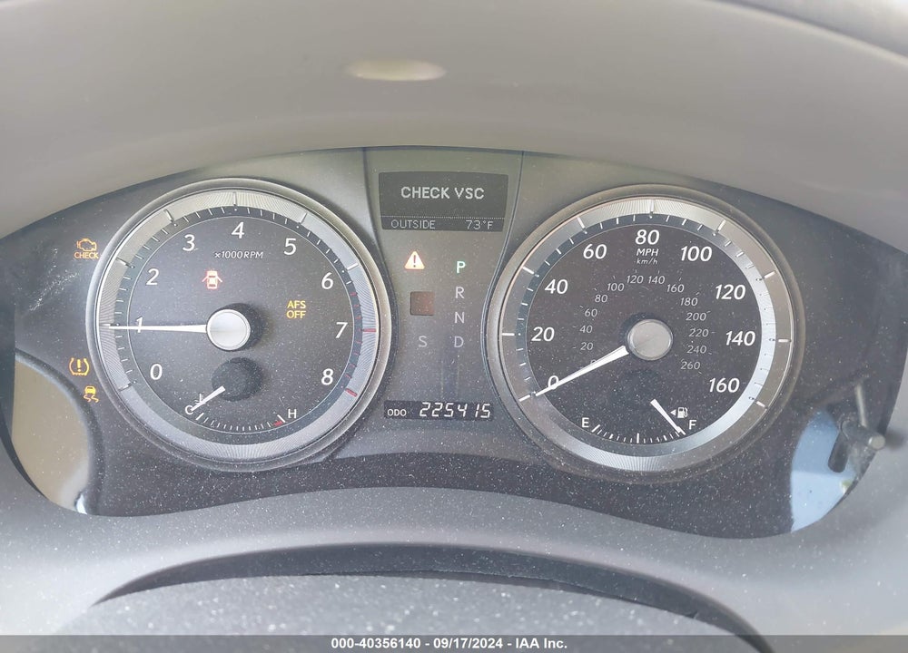2007 LEXUS ES 350 VIN: JTHBJ46G672051095