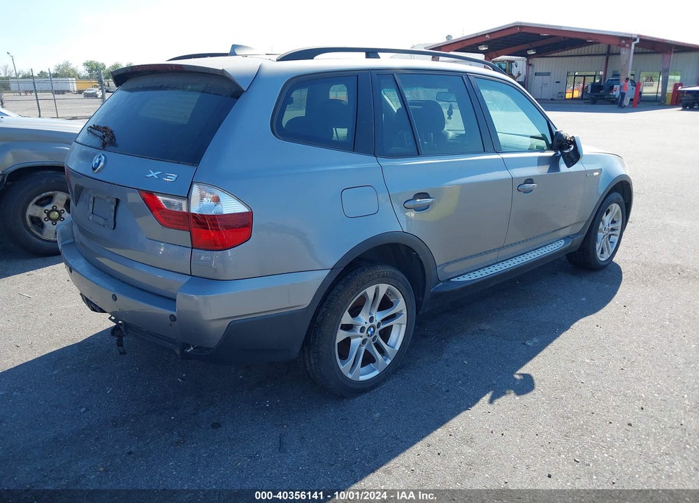 2008 BMW X3 3.0SI VIN: WBXPC93458WJ08909