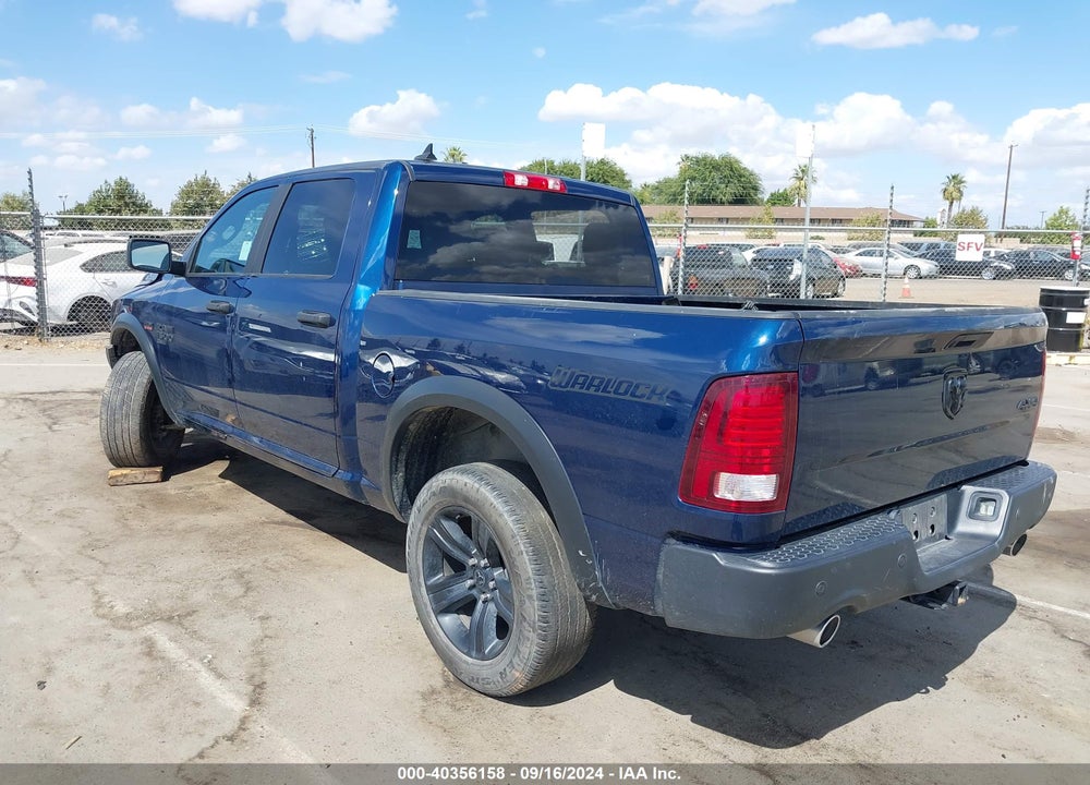 2021 RAM 1500 CLASSIC WARLOCK 4X4 5'7 BOX VIN: 1C6RR7LT7MS510715