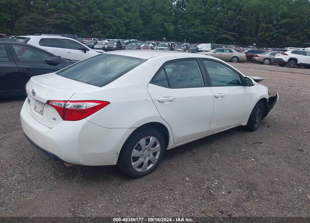 2016 TOYOTA COROLLA LE VIN: 2T1BURHE8GC534915